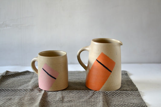 Feeling Stripy V2 Mug - Pink